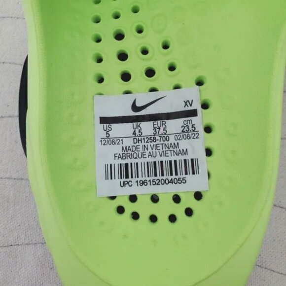 Nike Mens Matthew M Williams 5 MMW Volt Black Slide Sandals Mule DH1258-700 Sz 5 main image 2